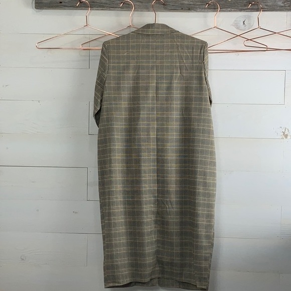 Blake Bark & Grey Plaid Single Button Blazer - Picture 6 of 6